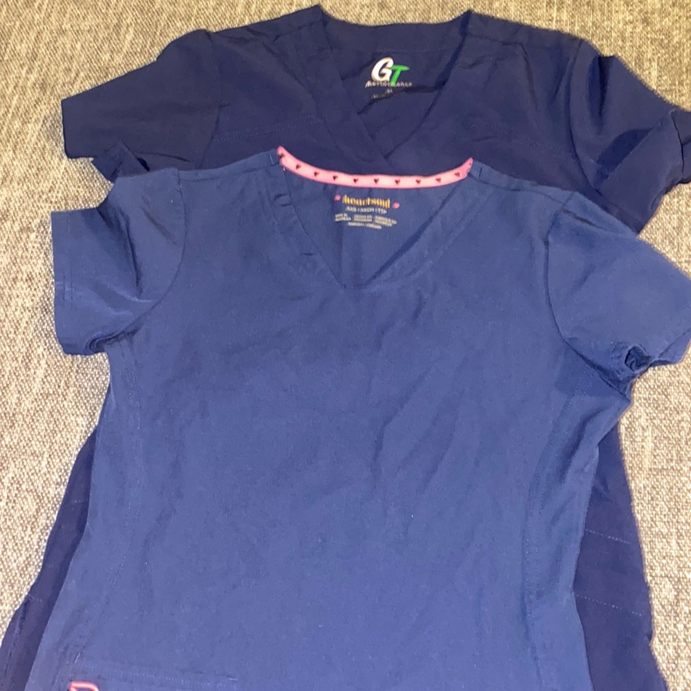 Heart soul scrub top xxs / Gt scrub shirt xs